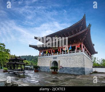 Die Stadt Yingtan, Provinz jiangxi, der Drache auf dem großen Palast der Qing-Dynastie Stockfoto