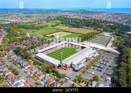 AFC Bournemouth, Vitality Stadium, Luftbild. 13. Mai 2022 Stockfoto