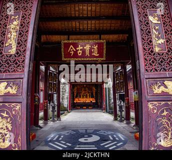 Yingtan Stadt, provinz jiangxi, Qing Stadt tianshi Hou Tempel, bleiben Sie zu Hause auf dem Tempel Mount longhu Stockfoto