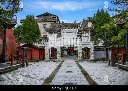 Yingtan Stadt, provinz jiangxi, Qing Stadt tianshi Tempel auf dem Berg longhu Shi Fang Stockfoto