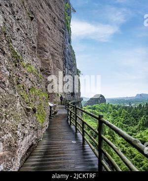 Die Stadt Yingtan, Provinz jiangxi, die Straße mit dem Drachenbrett Stockfoto