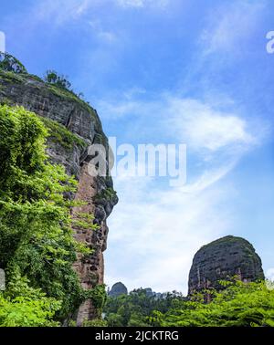 Die Stadt Yingtan, Provinz jiangxi, die Straße mit dem Drachenbrett Stockfoto