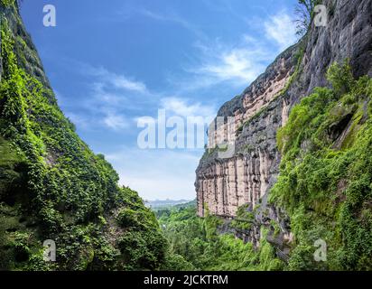 Die Stadt Yingtan, Provinz jiangxi, die Straße mit dem Drachenbrett Stockfoto