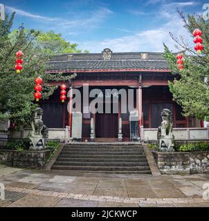 Ningbou xikou fenghua Bezirk, Zhejiang Provinz, Chiangs ehemalige Residenz in wushan Tempel Stockfoto