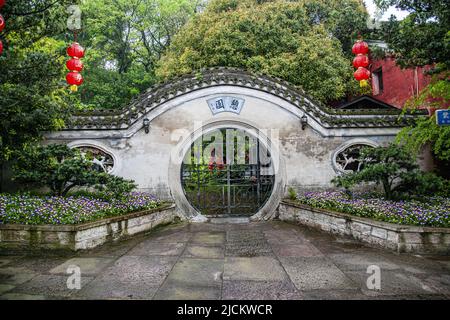 Ningbou xikou fenghua Bezirk, Zhejiang Provinz, Chiangs ehemalige Residenz zum Garten ruhen Stockfoto