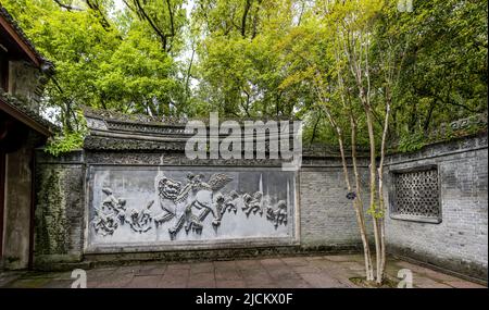 Zhejiang nbang tianyi Pavillon Buch Stadt in Südchina Haufen von Kunststoff haetae Figur Stockfoto