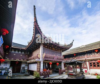 Ning Yuehu Park ning JuShiLin buddhistische Architektur Stockfoto