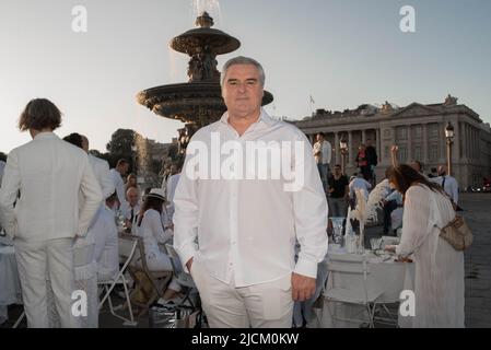 Dîner en Blanc 2022 à Paris Frankreich Stockfoto