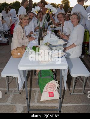 Dîner en Blanc 2022 à Paris Frankreich Stockfoto