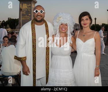 Dîner en Blanc 2022 à Paris Frankreich Stockfoto