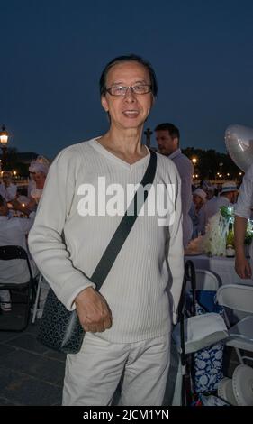 Dîner en Blanc 2022 à Paris Frankreich Stockfoto