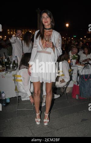 Dîner en Blanc 2022 à Paris Frankreich Stockfoto