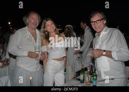 Dîner en Blanc 2022 à Paris Frankreich Stockfoto