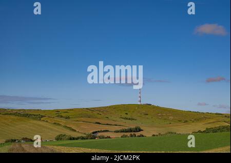 Landschaft an der Klippe Gris-Nez an der Opalküste (Côte d'Opale), Frankreich Stockfoto