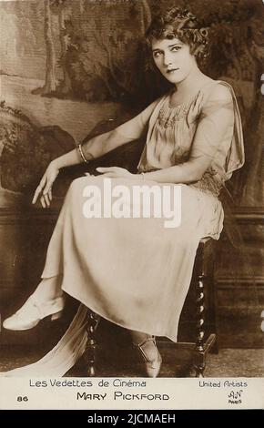 Porträt von Mary Pickford 005 - Stille Hollywood-Ära Stockfoto