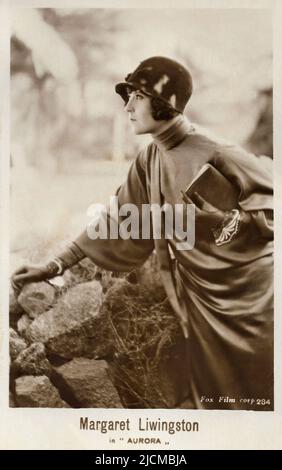 Porträt von Margaret Livingston bei Sonnenaufgang (1927) - Stille Hollywood-Ära Stockfoto