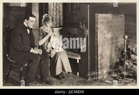 Porträt von Lillian Gish und Richard Barthelmess in Way Down East (1920) - Stille Hollywood-Ära Stockfoto