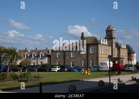 Das ehemalige Londoner Büro wurde 1857 von der 3. Marchioness of Londonderry, North Terrace, Seaham Harbour, County Durham, England, erbaut Stockfoto