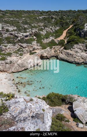 Cala Marmols.Mallorca Island.Spanien Stockfoto