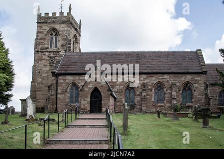 St. Nicholkirche Codsall Staffordshire Stockfoto