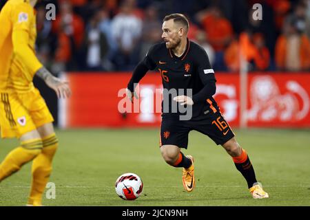 ROTTERDAM - Vincent Janssen von Holland während des Spiels der UEFA Nations League zwischen den Niederlanden und Wales im Feyenoord-Stadion am 14. Juni 2022 in Rotterdam, Niederlande. ANP MAURICE VAN STEEN Stockfoto