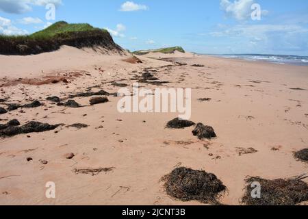 Atlantischer Sturm mit Wellen und grauem Wasser Stockfoto