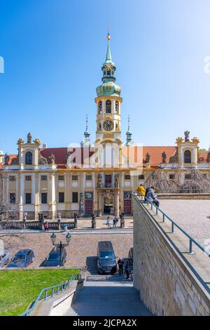 Kirche unserer Lieben Frau von Loreto in Prag Stockfoto