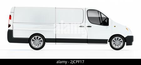 Transporter isoliert auf weißem Hintergrund. 3D Abbildung. Stockfoto