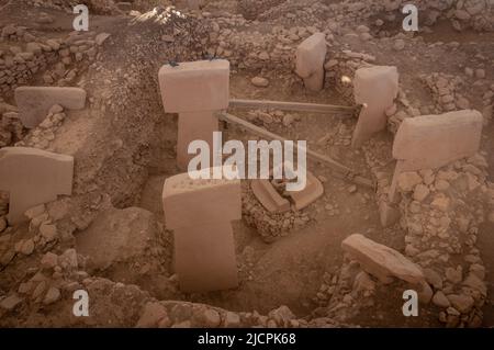 Gobeklitepe, der älteste Tempel der Welt, antike Stätte von Gobeklitepe Stockfoto