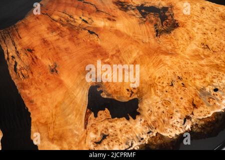 Struktur der Epoxidharztabelle Stockfoto