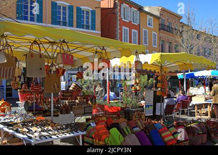 Frankreich, Vaucluse (84) Apt, der Markt im Stadtzentrum Stockfoto