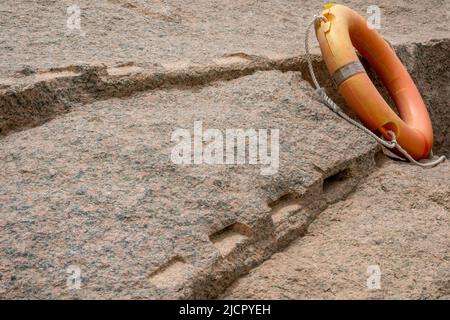Alte Granitsteinbrüche in Assuan, Oberägypten Stockfoto