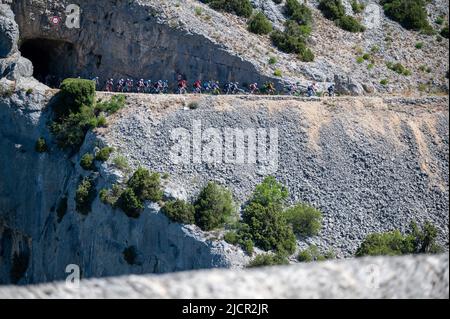 Ambiente während der Women's Mont Ventoux Challenge 2022, UCI Europe Tour Event, Vaison-la-Romaine - Mont Ventoux (100 km) am 14. Juni 2022 in Vaison-la-Romaine, Frankreich - Foto Florian Frison / DPPI Stockfoto