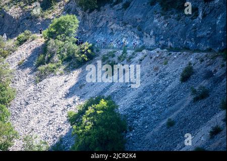 Ambiente während der Women's Mont Ventoux Challenge 2022, UCI Europe Tour Event, Vaison-la-Romaine - Mont Ventoux (100 km) am 14. Juni 2022 in Vaison-la-Romaine, Frankreich - Foto Florian Frison / DPPI Stockfoto