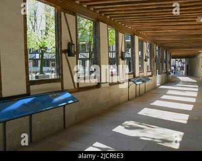 Neuentwicklung des Aitre Saint-Maclou in Rouen, Passagewa Stockfoto