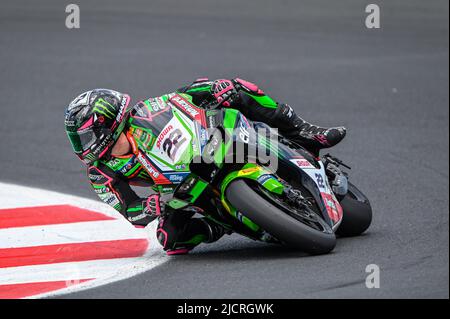 Misano Adriatico, Italien. 10.. Juni 2022. Freie Praxis und Qualifikationen, World Superbike - SBK in Misano Adriatico, Italien, Juni 10 2022 Kredit: Unabhängige Fotoagentur/Alamy Live Nachrichten Stockfoto