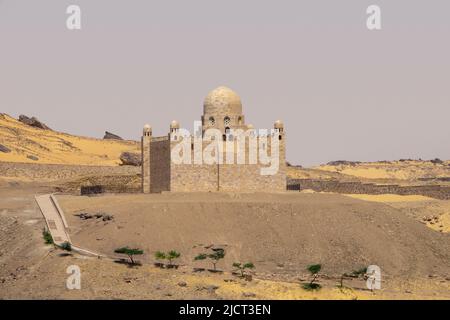 Das Mausoleum des Aga Khan, Assuan, Ägypten Stockfoto