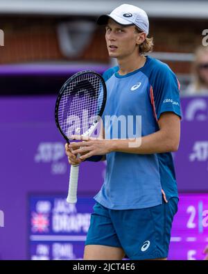 Emil Ruusuvuori am dritten Tag der Cinch Championships im Queen's Club, London. Bilddatum: Mittwoch, 15. Juni 2022. Stockfoto