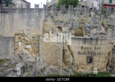 Aspekte der Republik San Marino Stockfoto