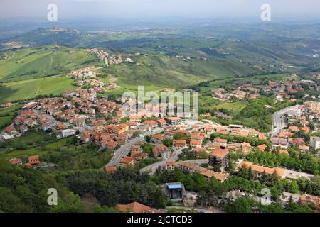 Aspekte der Republik San Marino Stockfoto