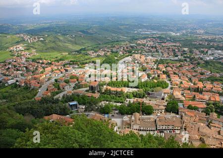 Aspekte der Republik San Marino Stockfoto