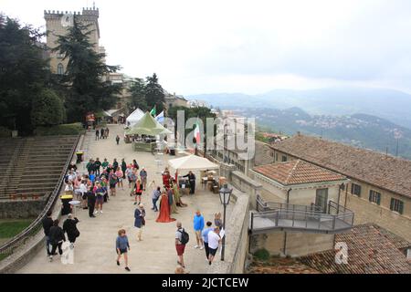 Aspekte der Republik San Marino Stockfoto