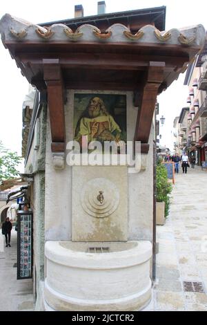 Aspekte der Republik San Marino Stockfoto