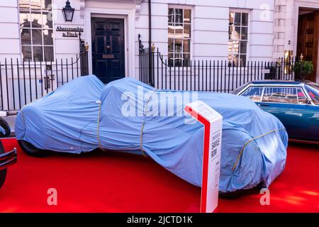 Concours über die Automobilausstellung Savile Row in London, Großbritannien Stockfoto