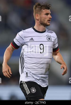 Bologna, Italien, 4.. Juni 2022. Timo Werner von Deutschland während des Spiels der UEFA Nations League im Stadio Renato Dall'Ara, Bologna. Bildnachweis sollte lauten: Jonathan Moscrop / Sportimage Stockfoto