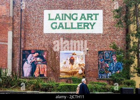 Die Laing Art Gallery in Newcastle upon Tyne, Großbritannien. 1902 eröffnet, denkmalgeschütztes Gebäude. Benannt nach dem Wohltäter, dem Weinhändler Alexander Laing. Stockfoto