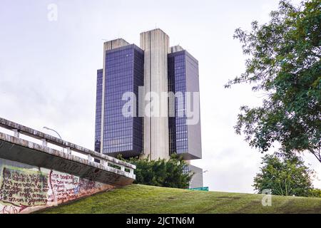 Zentralbank von Brasilien. Brasilia, Federal District - Brasilien. Dezember 04, 2021. Stockfoto