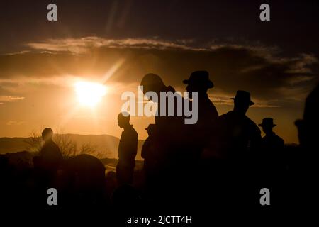 US-Marineinfanteristen auf Patrouille in Kajaki, Provinz Helmond, Afghanistan. Stockfoto