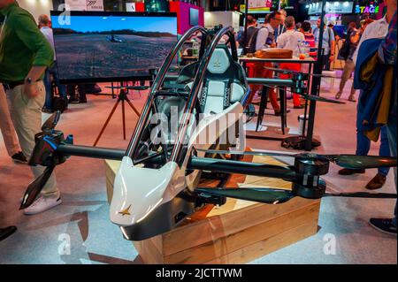 Paris, Frankreich, Viva Technology Trade Show, Jetson Company, Electric Individual Helicopter, On Display, Porte de Versailles Convention Center, Viva Tech Stockfoto