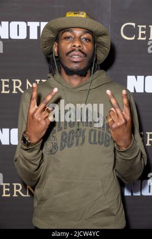 London, Großbritannien. 15.. Juni 2022. Rapper, Knucks, „Ashley Nwachukwu“ nehmen an der Vorstellung 91 Issue Launch Party bei Amazing Grace in London Teil. Kredit: SOPA Images Limited/Alamy Live Nachrichten Stockfoto
